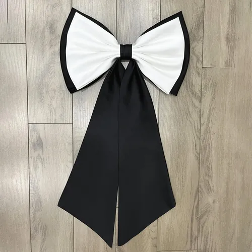Accesorios Con Lazo De Satén Extraíble Para Blanco Negro