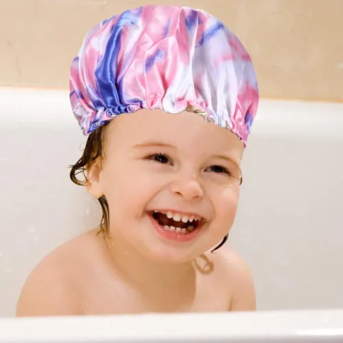 2 Unidades De Gorros De Ducha Ajustables Para Baño De Moda