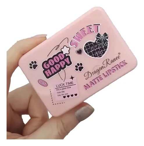 Set X5 Labiales Barra Mate Larga Duración Dragonranee