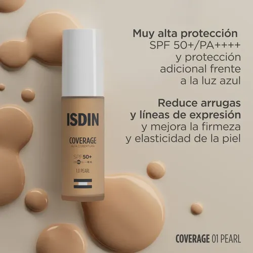 Base De Maquillaje Isdin Coverage Spf50+ Tono Pearl Antiage