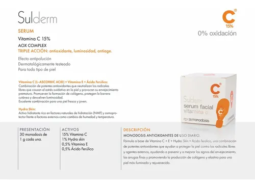 Serum Vitamina C (monodosis) Sulderm