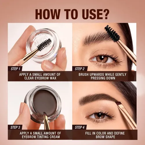 Máscaras Para Cejas Pomada Gel Resistente Al Agua