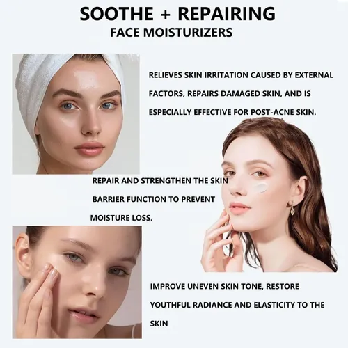 Crema Diaria Para El Alivio Facial, Cuidado Calmante Y Para  Todo Tipo De Piel Día/noche