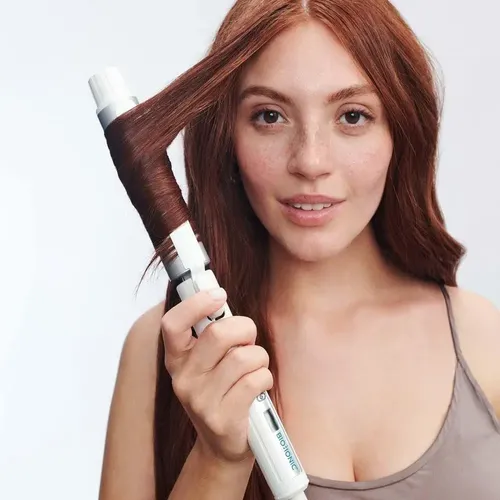 Plancha De Peinado Bio Ionic Stylewinder Giratoria Con Contr