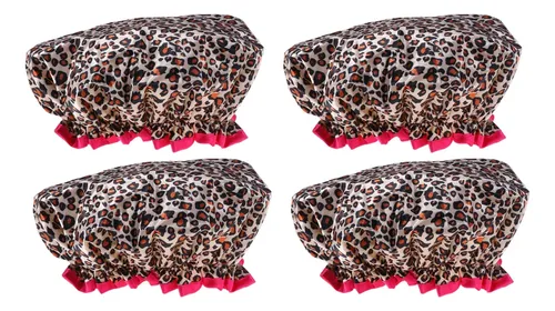 4 Gorros De Baño Impermeables De Doble Capa Creative