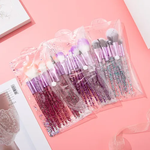Traje De Cepillo De Maquillaje De 10 Colores