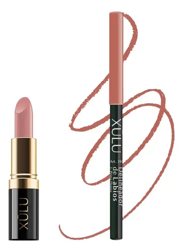Labial Barra y Delineador Perlado Xúlu Cosméticos en Tono P12