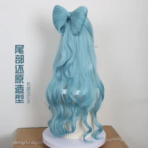 Peluca For Cosplay De Genshin Impact Inazuma Dream Moon Rui