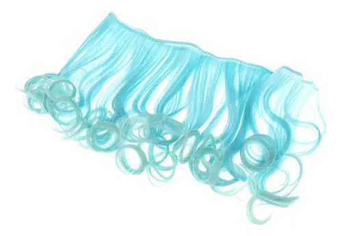 Peluquín Ondulado Con Forma De Flor De Pera Para Cabello Azu