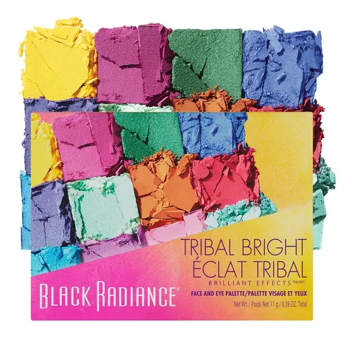 Paleta De Sombras Black Radiance 12 Tonos Tribal Bright