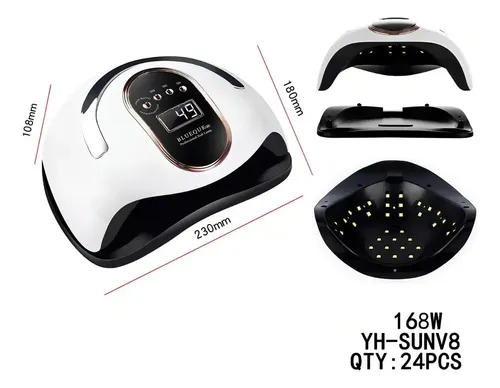 Cabina Para Uñas 168w Uv Led Profesional Manicura Blanco