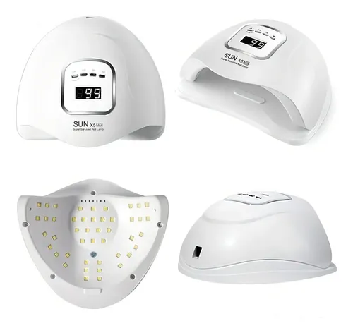 Cabina Uñas 120W Led UV Sensor Automático Temporizador Sun X5 Max