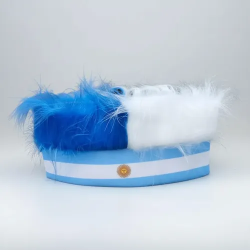Vincha Peluca Pelos Parados Argentina Mundial Fiesta