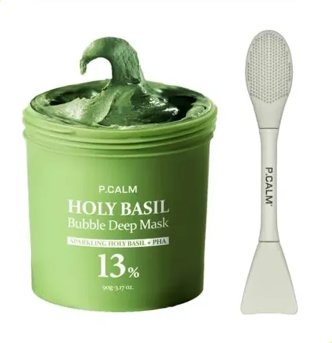 ~máscara De Arcilla Burbujeante Albahaca Sagrada Con Pince@
