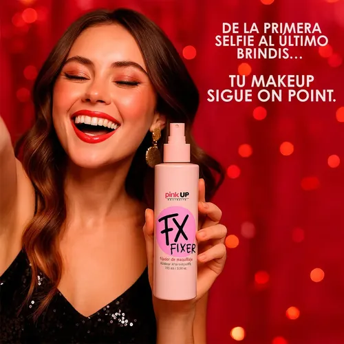 Fijador De Maquillaje Duradero Mta Pink Up Fox En Aerosol A*