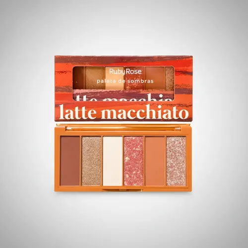 Paleta 8 Sombras Tonos Cafe Mixtas Latte Macchiato Ruby Rose