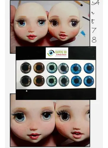 Ojos Autoadhesivos 3d 10 Planchas Con 6 Pares A Elección