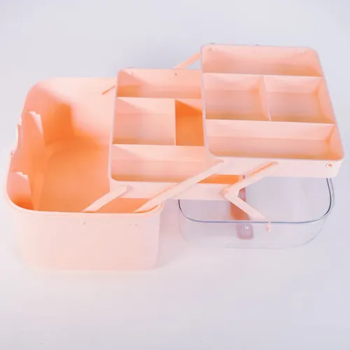 Caja Organizadora De Maquillaje Con Tapa