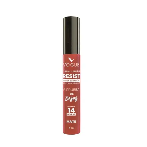 Labial Vogue A Prueba De Besos Resist color amorosa mate