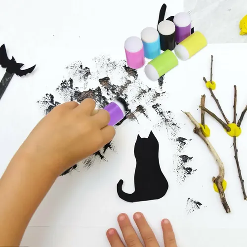 Esponjas Para Dedos, 30 Unidades: Juego De Esponjas De Pintu