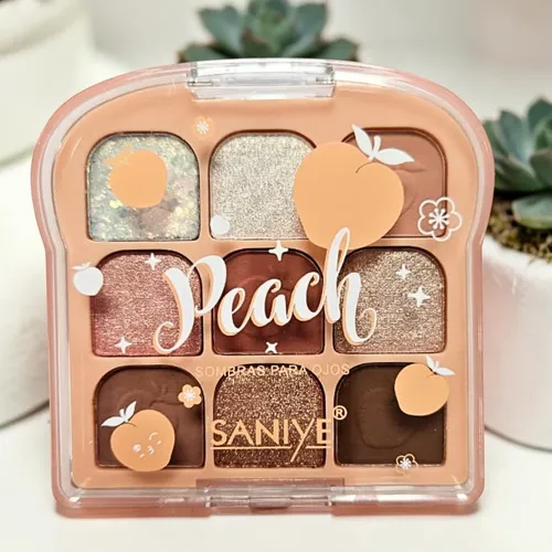 Paleta Sombras Saniye 9 Tonos Alta Pigmentación Moda