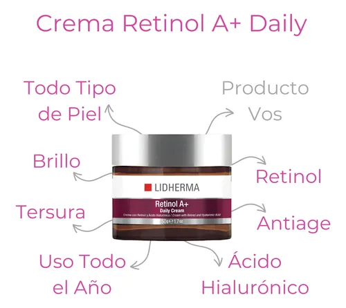 Rutina Skincare Piel Mixta Antiage Retinol Lidherma
