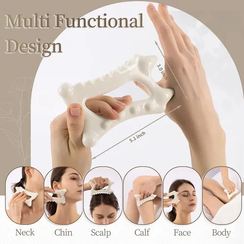 Herramienta De Masaje Gua Sha Cerámica Infiniterelax 18.8cm
