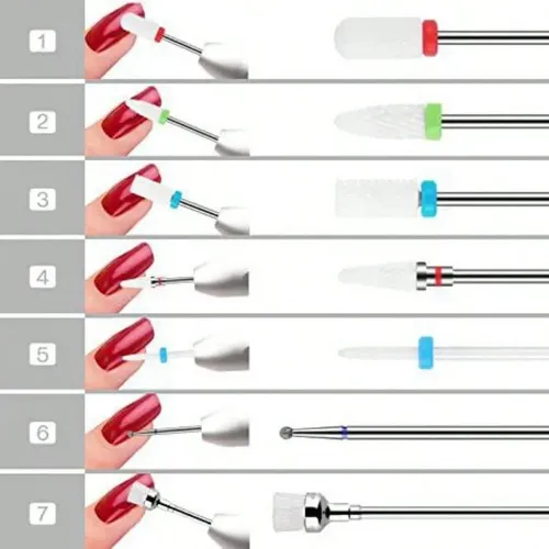 Set 8 Fresas Para Torno De Uñas Manicura 8pcs