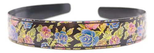 Vinchas Plásticas Para El Pelo Pack X 12 Flores