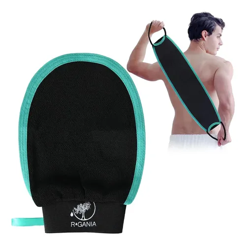 Guante Exfoliante R’gania Para Cuerpo Y Cepillo Espalda