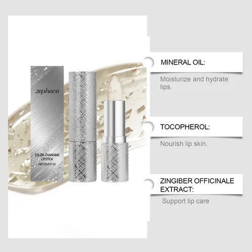 Zephoco-bálsamo Labial Hidratante Que Cambia De Color,