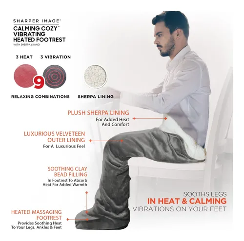 Calming Cozy By Sharper Image Envoltura Personal Sherpa