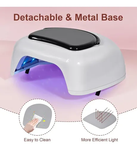 Lámpara De Uñas Uv Led 96w Ludysic Inalámbrica Portátil