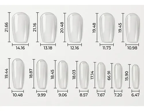 Tips Uñas Postizas Coffin Corta 504u City Girl Classic