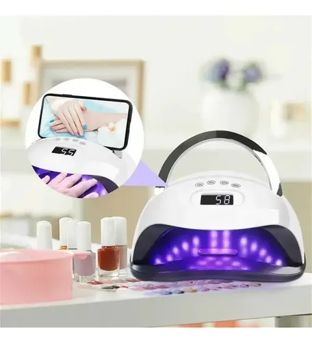 Cabina Uñas Led Uv Gadnic Con Soporte Celular Mango Flexible