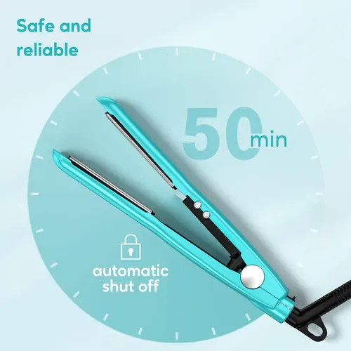 Plancha De Pelo Mini Terviiix De Cerámica De 1,3 Cm, Doble V