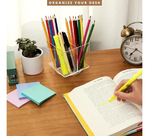 Organizador Multiuso Acrílico Giratorio Porta Maquillajes Color Transparente