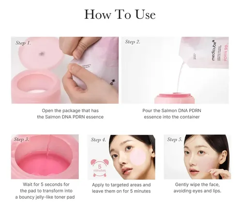 Almohadilla Tónica En Gel De Colágeno Rosa Medicube Pdrn | 1 Todo Tipo De Piel Día/noche