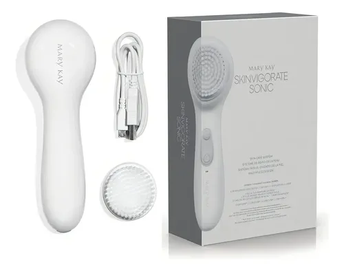Mary Kay cepillo limpiador facial skinvigorate sonic color blanco