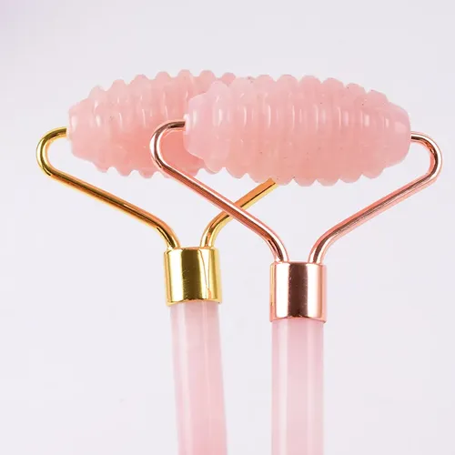 Care Tool Sha Massage Face Quartz Natural Roller Rose Gua