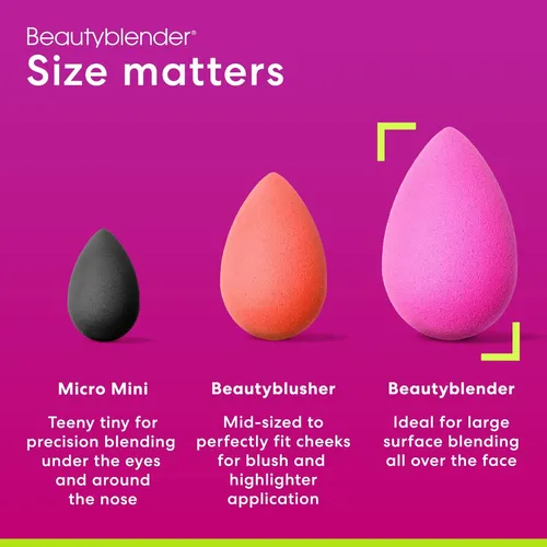 Paquete De 2 Esponjas De Maquillaje Beautyblender Original,  Rosa Mediana