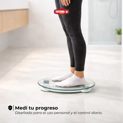 Balanza Digital Oryx OR-2025C Vidrio 180kg Baño Plataforma Home