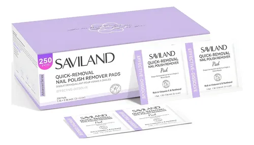 Almohadillas Removedoras De Esmalte De Uñas Saviland 250