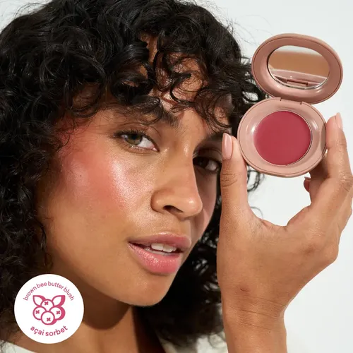 Rubor Blush Cremoso Butter Blushes Brown Bee Tono del maquillaje Acai Sorbet