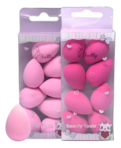 Set X8 Mini Esponjas Blender Sally P/ Base Corrector Liquido