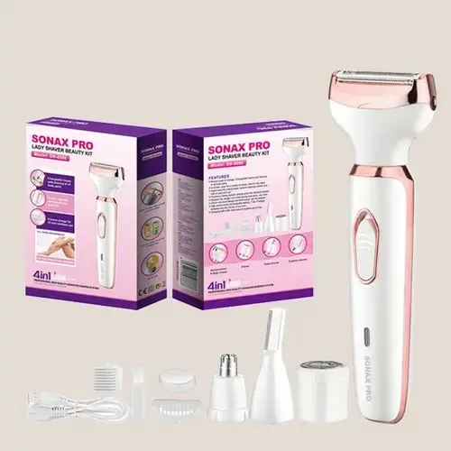 Depiladora Electrica 4 En 1 Portatil Usb Mujer Cuerpo Cara