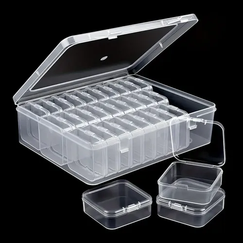 Jsjx Caja De Almacenamiento Transparente, Estuche For