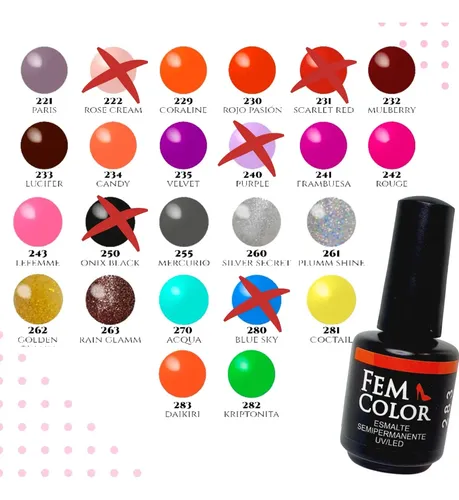Kit Inicial Semipermanente Uñas Manicuria Fem Color