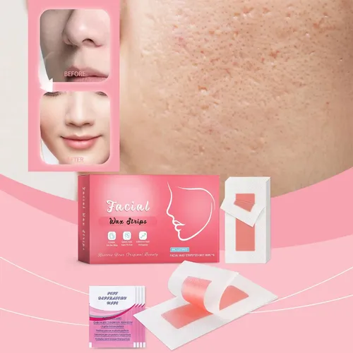 Tiras De Cera Facial Para Eliminar La Eliminación Facial Par