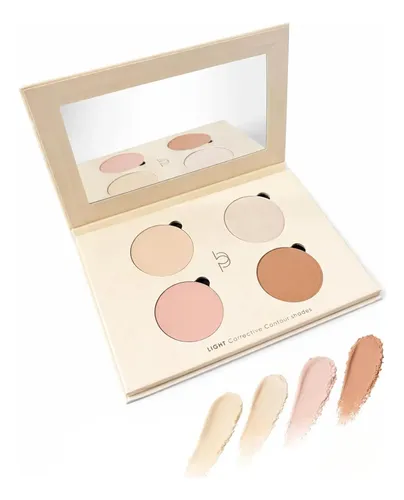 Beau Pur Paleta 4-en-1 Rostro Crema Polvo Contorno Rubor